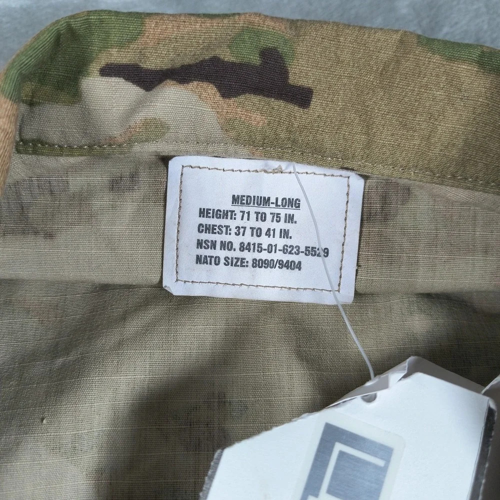 USGI Combat Coat Men Medium Long OCP Camo Multicam Army Field Jacket Ripstop New